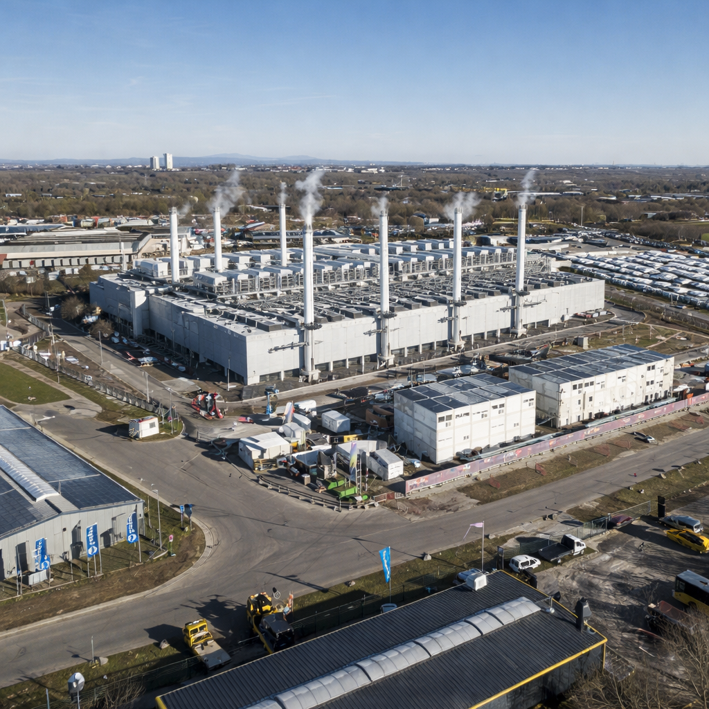 Hyperscaler-Rechenzentrum — Abwärme verpufft